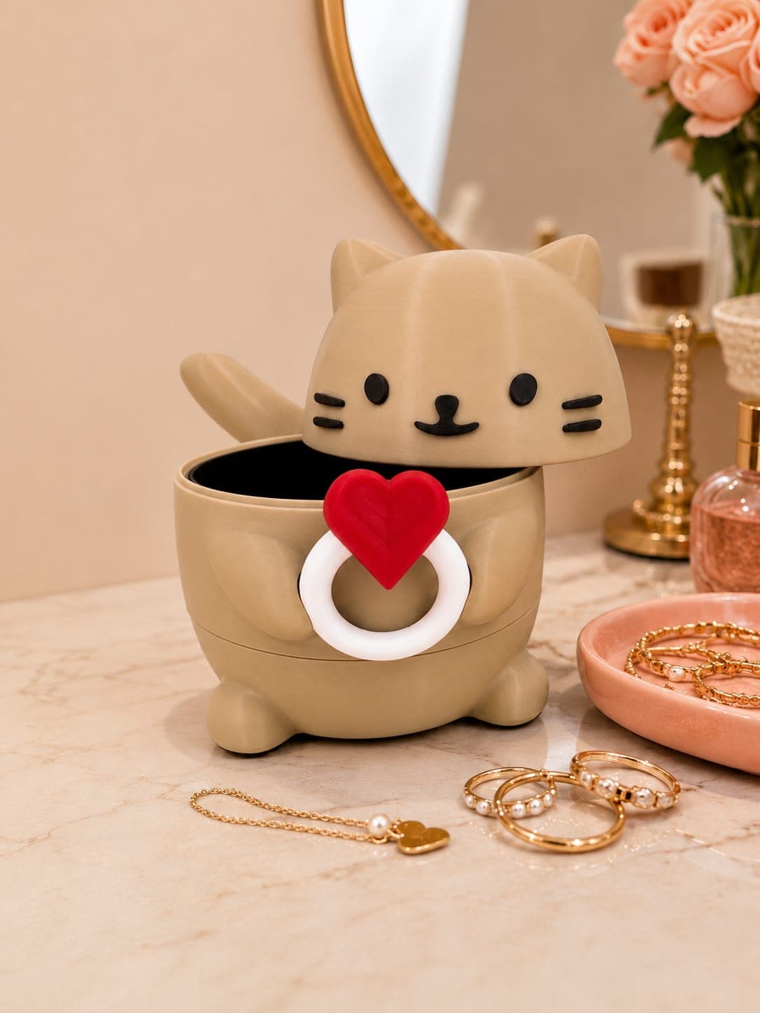 Purr-fect Paws Cat Jewelry Organizer